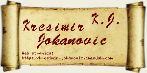 Krešimir Jokanović vizit kartica